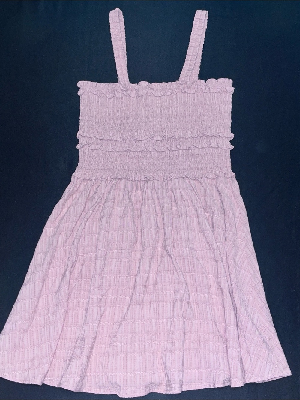 Celebrity Pink Smocked Ruffle Sundress Size Large